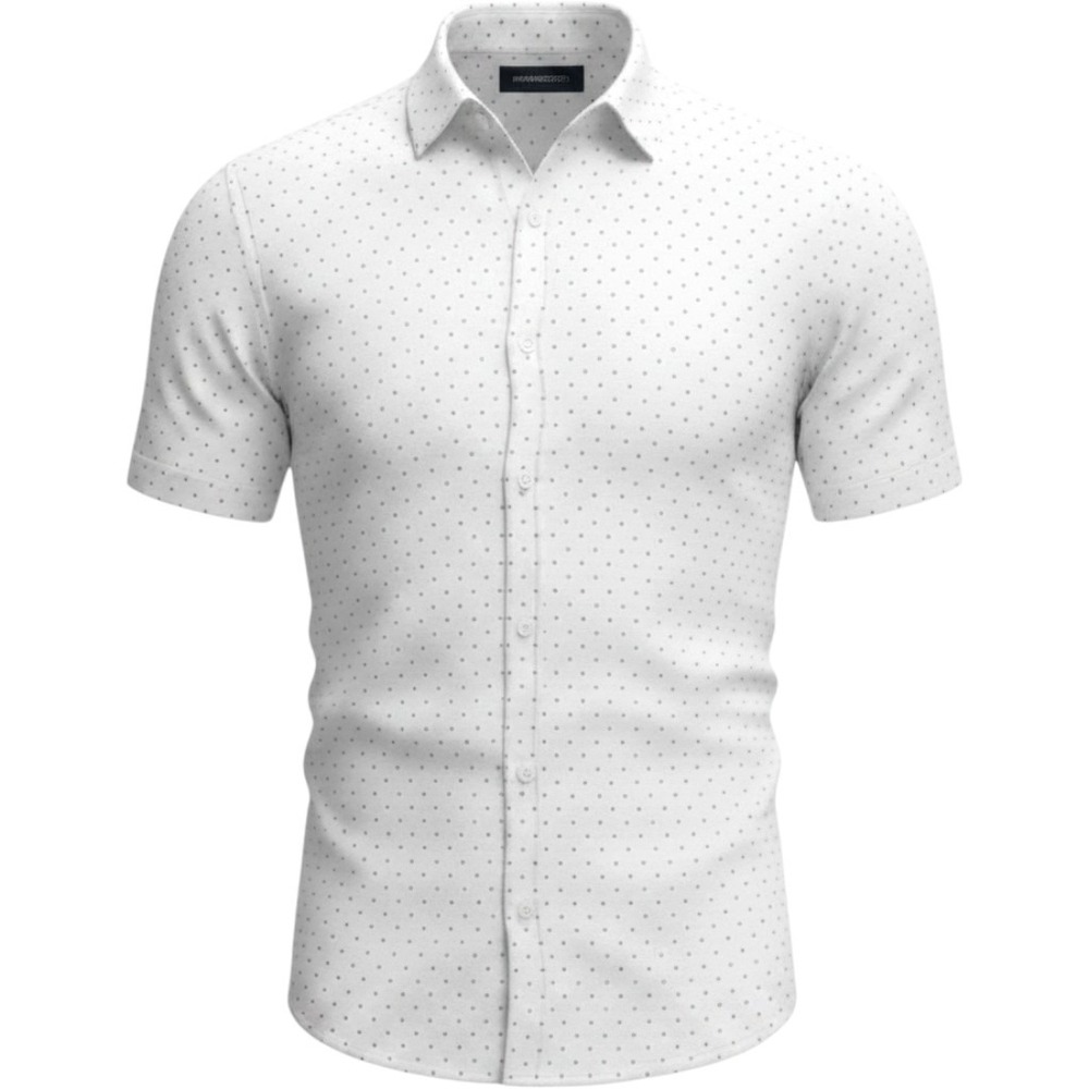 Bonobos Slim Fit Short Sleeve Polka Dot Seersucker Shirt White classic Mens XL